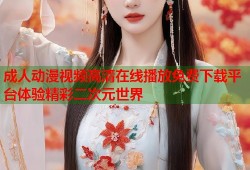 成人动漫视频高清在线播放免费下载平台体验精彩二次元世界