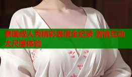 泰国成人秀精彩表演全纪录 激情互动大尺度体验