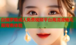 白俄罗斯成人免费视频平台高清流畅无限观看体验