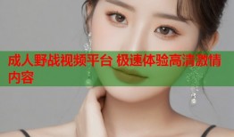 成人野战视频平台 极速体验高清激情内容