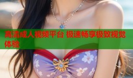 高清成人视频平台 极速畅享极致视觉体验