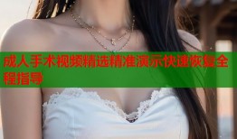 成人手术视频精选精准演示快速恢复全程指导