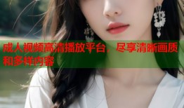 成人视频高清播放平台，尽享清晰画质和多样内容