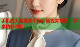 手机成人短视频平台：短视频社区，尽享精彩时刻
