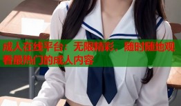 成人在线平台：无限精彩，随时随地观看最热门的成人内容
