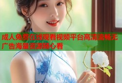 成人免费在线观看视频平台高清流畅无广告海量资源随心看