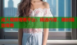 成人视频观看平台：精选内容，随时随地观看