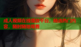 成人视频在线播放平台，精选热门内容，随时随地观看
