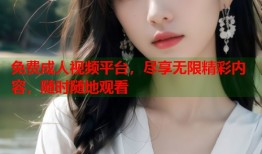 免费成人视频平台，尽享无限精彩内容，随时随地观看