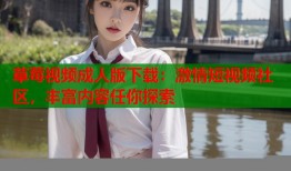 草莓视频成人版下载：激情短视频社区，丰富内容任你探索