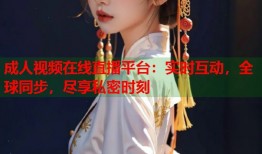成人视频在线直播平台：实时互动，全球同步，尽享私密时刻