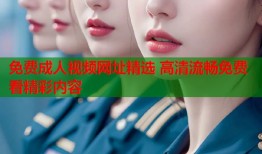 免费成人视频网址精选 高清流畅免费看精彩内容